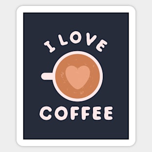 I love coffee and caffeine Sticker